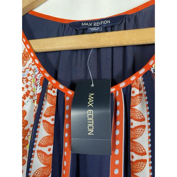 Butterfly Print Maxi Dress Size Medium Cold Shoulder Chiffon Boho Fairy Y2K New - Picture 9 of 14